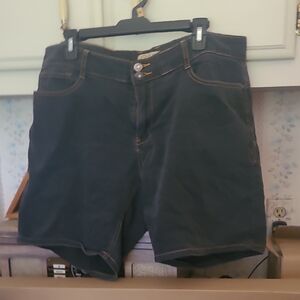 Men's Black Denim Shorts